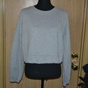 SOLD!!Calvin Klein Performance Cropped Grey Pull Over Cotton Blend Comfy Sweater
